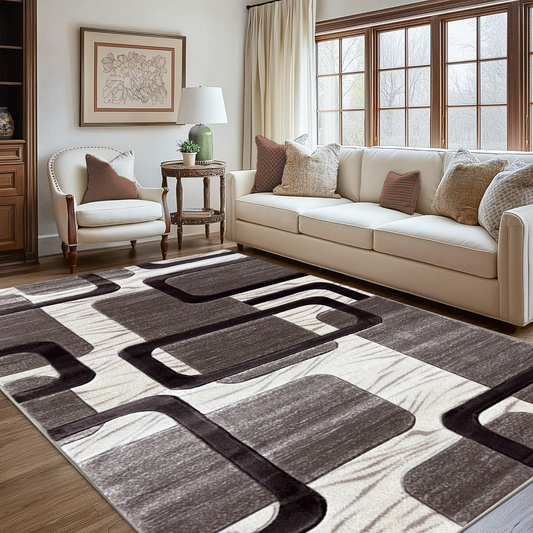 Covor, Polo, Vizon/Crem, Living, Dormitor, Modern - 02700A