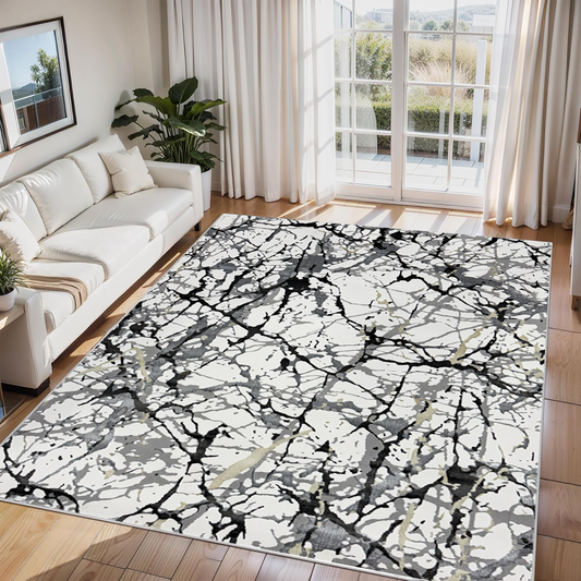 Covor, Palermo, Gri, Living, Dormitor, Modern - 02355A