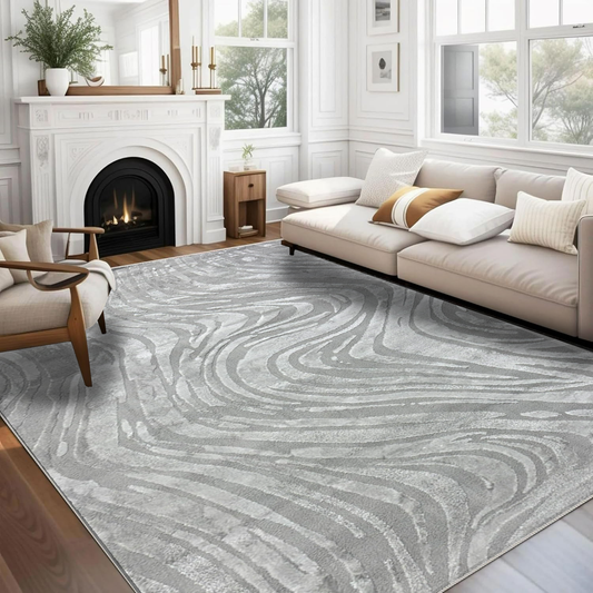 Covor, Davina, Crem/Gri Living, Dormitor, Modern - 3354A