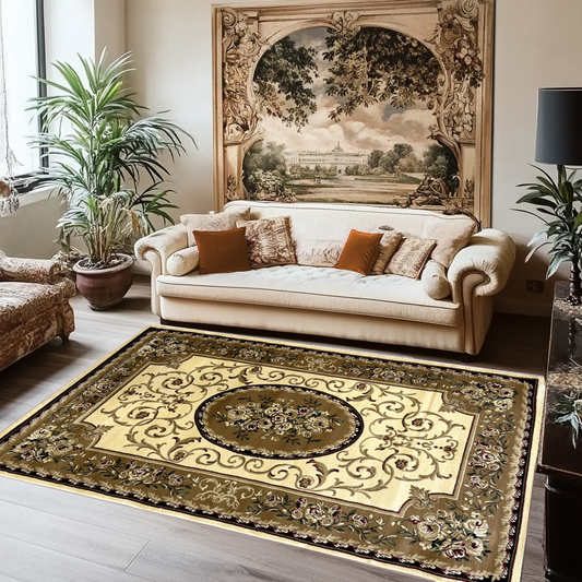 Covor, Clasic, Crem, Living, Dormitor, Floral - 1157A