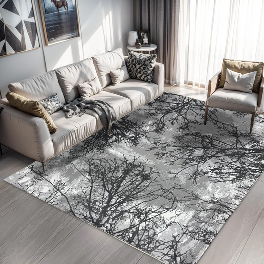 Covor, Safir, Gri, Living, Dormitor, Modern - 02978A