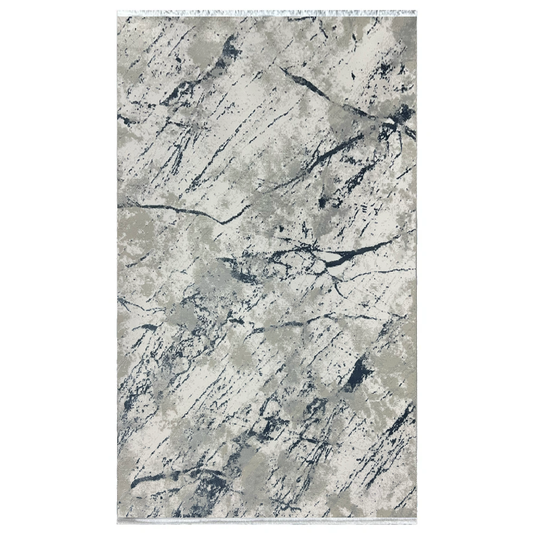 Covor, Defne, Albastru/Crem, Living, Dormitor, Modern - 03405A