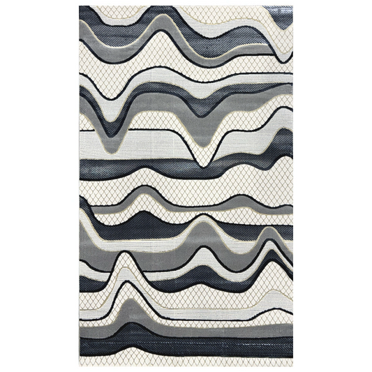 Covor, Palermo, Albastru, Living, Dormitor, Modern - 02358A