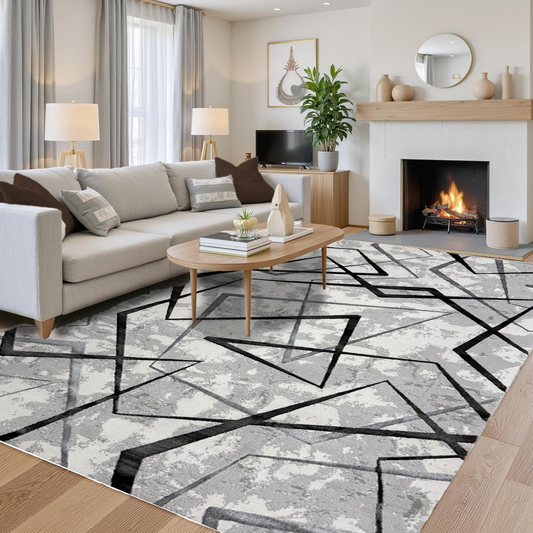 Covor, Palermo, Gri, Living, Dormitor, Modern - 02352A