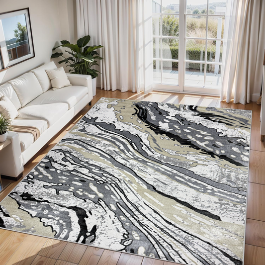 Covor, Palermo, Gri, Living, Dormitor, Modern - 02354A