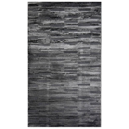 Covor, Davina, Negru/Gri, Living, Dormitor, Modern - 03352A