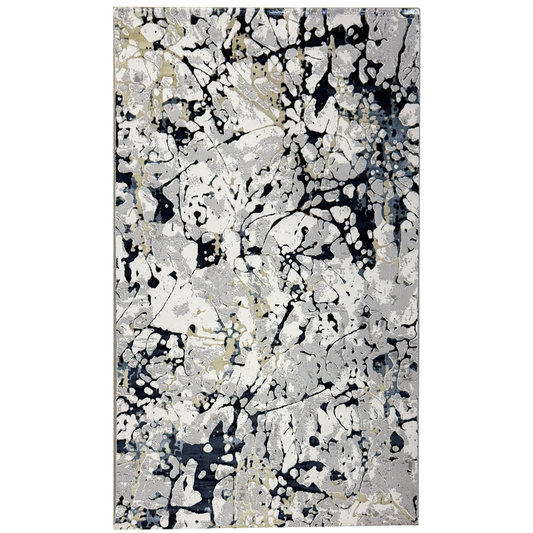 Covor, Palermo, Albastru/Galben, Living, Dormitor, Modern - 2351A