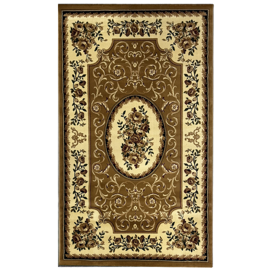 Covor, Clasic, Crem/Mustar, Living, Dormitor, Floral - 01911A