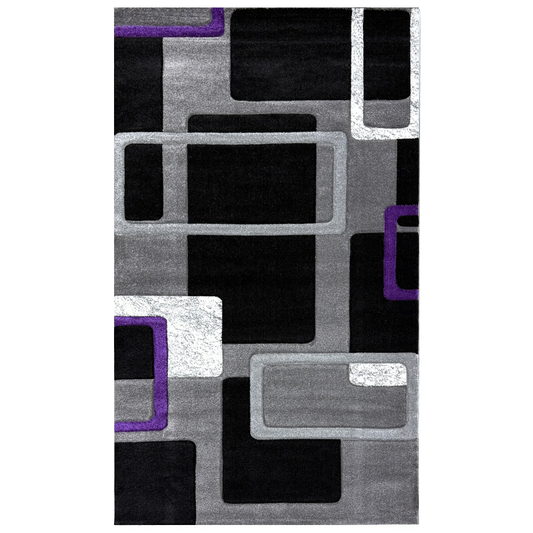 Covor, Camelia, Lila/Gri, Living, Dormitor, Modern - 01201D